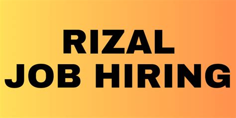 job hiring in rizal without experience|Without Experience Work, Jobs in Rizal .